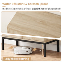 Garvee Rattan Buffet Cabinet with Storage, Farmhouse Sideboard Cabinet with Doors and Adjustable Shelves, Modern Wood Cupboard for Kitchen, Living Room and Dining Room