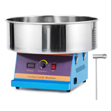 Garvee 1030W Electric Commercial Cotton Candy Machine, Candy Floss Maker with Stainless Steel Bowl, Sugar Scoop for Mall Birthday Family Party - Blue