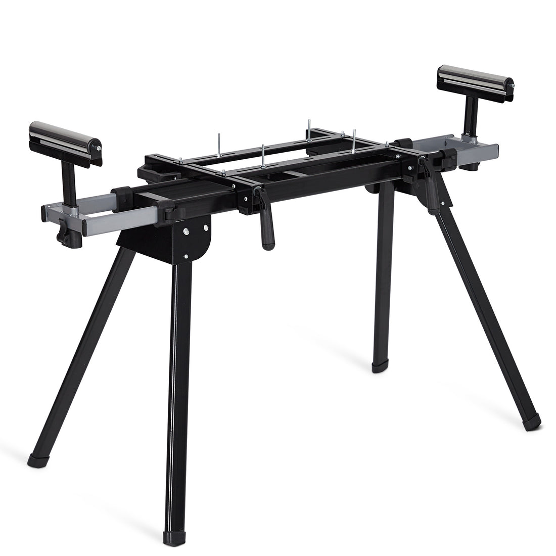 Garvee 440Lbs Portable Miter Saw Stand, Folding Universal Saw Stand, 76-4/5'' Adjustable Stainless Steel Table, Compatible with Most Table Saws