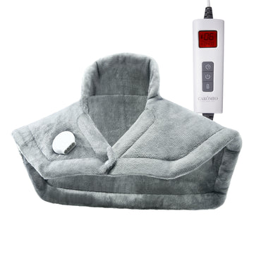 Garvee Heating Pad for Neck and Shoulders - 2.2lb Large Electric Fast Heating Pad for Pain Relief and Deep Pressure Therapy, 22"x19", UL Certified, Grey