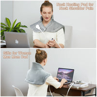 Garvee Heating Pad for Neck and Shoulders - 2.2lb Large Electric Fast Heating Pad for Pain Relief and Deep Pressure Therapy, 22"x19", UL Certified,