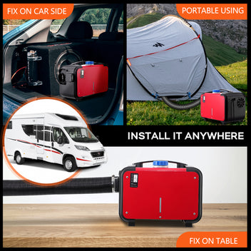 Garvee 8KW Diesel Heater, Diesel Air Heater All in One 12V, Portable Diesel Heater with LCD Monitor & Remote Control, 5L, for Vehicles RV Truck Boat Bus Motorhomes Caravans
