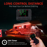 Garvee Diesel Air Heater 12V with 10L Tank & Muffler, Diesel Heater 3KW, Diesel Parking Heater with LCD Thermostat Monitor & Remote Control for Trucks, Trailer, Boat and Motor-Home