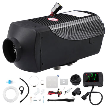 Garvee Diesel Air Heater 12V with 15L Tank & Muffler, Diesel Heater 8KW, Diesel Parking Heater with LCD Thermostat Monitor & Remote Control for Trucks, Trailer, Boat and Motor-Home