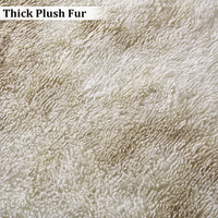 Garvee Fluffy & Sheepskin Light Coffee 2x8 Faux Fur Rug, Non-Shedding Anti-Slip Plush for Kids Playroom Classroom Dining