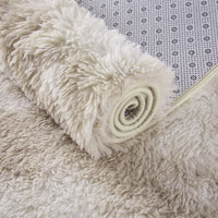 Garvee Fluffy & Sheepskin Light Coffee 2x8 Faux Fur Rug, Non-Shedding Anti-Slip Plush for Kids Playroom Classroom Dining