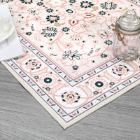 Garvee Area Rug Pink 2x3 Door Mat Washable Indoor Area Rug Vintage Rug Area Rug Distressed Medallion Area Rug Non Slip Boho Floor Carpet for Living Room Bedroom Kitchen Home Office