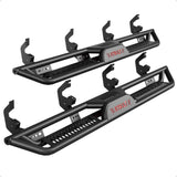 Garvee Running Boards 6.5 Inches with Two Stairs Design Compatible with 2019-2024 Chevy Silverado/GMC Sierra 1500, 2020-2024 2500HD 3500HD Crew Cab(4 Full-Size Doors), Bolt-on Side Steps