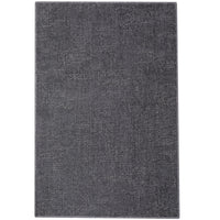 Garvee Area Rug 2x3 Modern Solid Small Washable Rug Chenille Front Door Doormat Indoor Foldable Floor Cover Entryway Door Mat Boho Non-Slip Welcome Mat for Living Room Bedroom Bedside Dark Grey