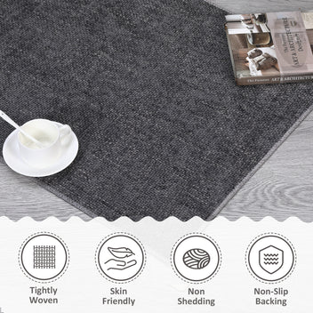 Garvee Area Rug 5x7 Modern Solid Textured Machine Washable Rug Contemporary Carpet Rug Foldable Stain Resistant Non-Slip Accent Rug for Living Room Farmhouse Dining Table Decor