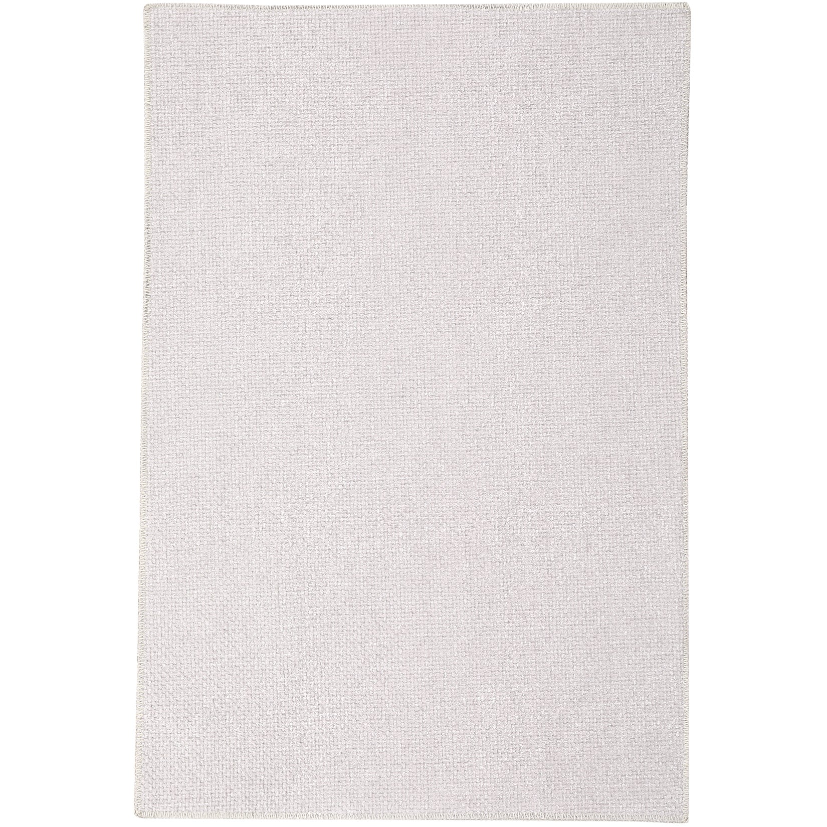 Garvee Modern Washable Solid Textured Rug 5x7 - Stain Resistant, Non-Slip, Chenille Fibers, Foldable, Ideal for Living Room, Farmhouse Decor