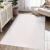Garvee Modern Washable Solid Textured Rug 5x7 - Stain Resistant, Non-Slip, Chenille Fibers, Foldable, Ideal for Living Room, Farmhouse Decor