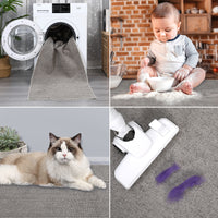 Garvee Area Rug 2x3 Modern Solid Small Washable Rug Chenille Front Door Doormat Indoor Foldable Floor Cover Entryway Door Mat Boho Non-Slip Welcome Mat for Living Room Bedroom Bedside Khaki