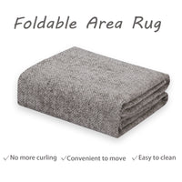 Garvee Area Rug 2x3 Modern Solid Small Washable Rug Chenille Front Door Doormat Indoor Foldable Floor Cover Entryway Door Mat Boho Non-Slip Welcome Mat for Living Room Bedroom Bedside Khaki