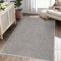 Garvee Area Rug 2x3 Modern Solid Small Washable Rug Chenille Front Door Doormat Indoor Foldable Floor Cover Entryway Door Mat Boho Non-Slip Welcome Mat for Living Room Bedroom Bedside Khaki