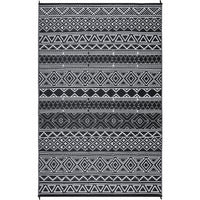 Garvee Outdoor Black & White 10x20 Ultra Large Area Rug, Non-Slip Stain-Resistant Foldable Plastic Outdoor Mat for Camping Picnic Beach Balcony