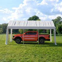 Garvee Heavy Duty 13x20 ft Carport with Reinforced Frame, UV-Resistant Waterproof PE, Large Space, Easy Setup, Portable Garage for Full-Size Pickup & Boats