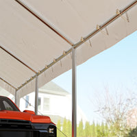 Garvee Heavy Duty 13x20 ft Carport with Reinforced Frame, UV-Resistant Waterproof PE, Large Space, Easy Setup, Portable Garage for Full-Size Pickup & Boats