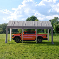 Garvee Heavy Duty 13x20 ft Carport with Reinforced Frame, UV-Resistant Waterproof PE, Large Space, Easy Setup, Portable Garage for Full-Size Pickup & Boats