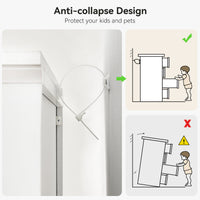 Garvee 5 Drawers Dresser for Bedroom, Chest of Drawers with Wide Metal Handle, Farmhouse Modern Wooden Dresser Storage Organizer for Bedroom, Living Room, Kids Room(White)