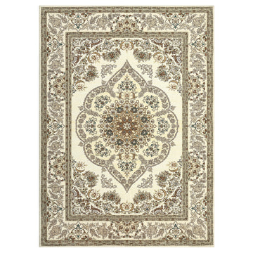 Garvee Washable Runner Rugs 2x6 Non Slip Vintage Floral Runners for Hallways, Low Pile Stain Resistant Oriental Medallion Kitchen Mats for Floor, Foldable Bathroom Rugs for Bedroom, Entryway, Yellow