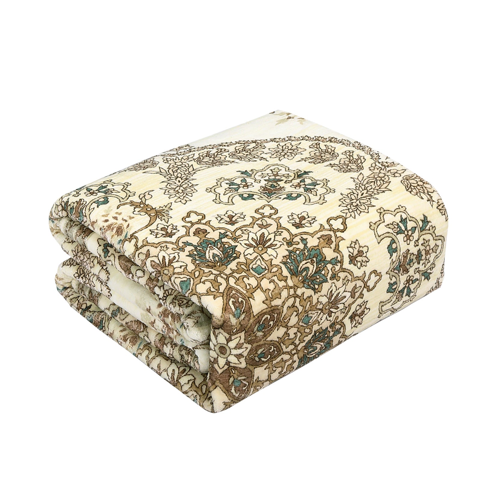 Garvee Door Mat 2x3 Washable Neutral Area Rugs for Bedroom, Non Slip Low Pile Vintage Floral Small Carpet, Stain Resistant Traditional Oriental Medallion Rugs for Entryway, Kitchen, Bathroom, Yellow