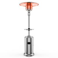 Garvee 48,000 BTU Outdoor Patio Heater,Double Wall Stainless Steel Umbrella Heater with Wheels and Safety Tilt Switch,Outdoor Patio Heater for Home and Commercial Use