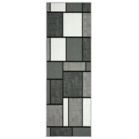 Garvee Runner Rug for Hallway Machine Washable Rugs 2x6 Rug Runner Geometric Modern Rug Entry Rug Non Slip Rug for Bedroom Soft Rug Stain Resistant Floor Mats Classroom Office Rug Grey 2'x6'