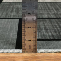 Garvee Runner Rug for Hallway Machine Washable Rugs 2x6 Rug Runner Geometric Modern Rug Entry Rug Non Slip Rug for Bedroom Soft Rug Stain Resistant Floor Mats Classroom Office Rug Grey 2'x6'