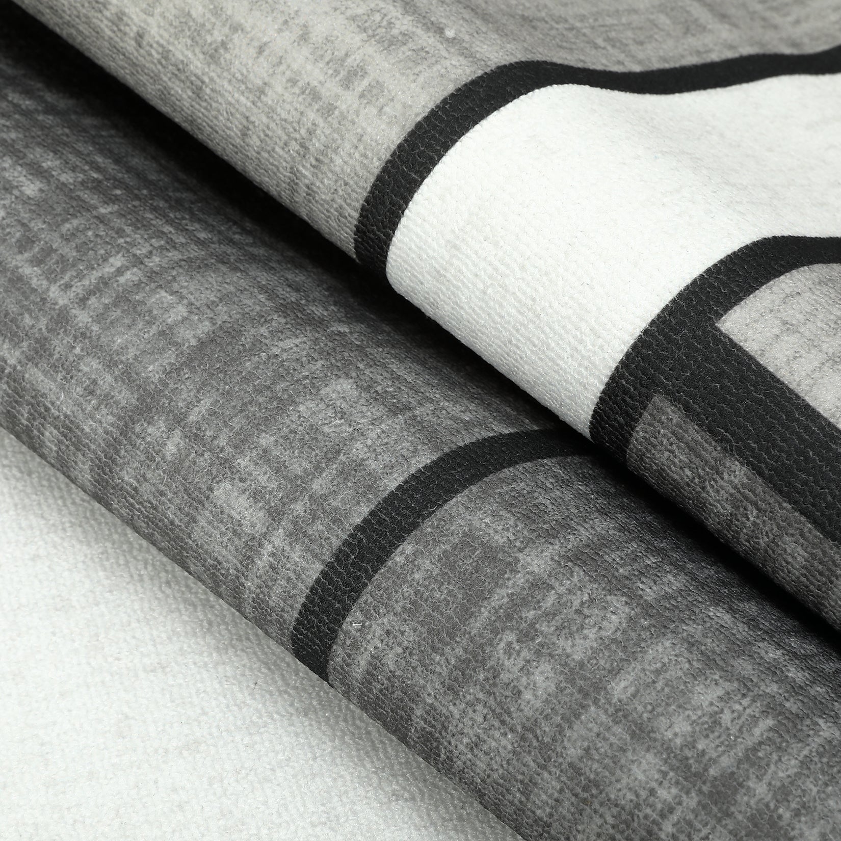 Garvee Runner Rug for Hallway Machine Washable Rugs 2x6 Rug Runner Geometric Modern Rug Entry Rug Non Slip Rug for Bedroom Soft Rug Stain Resistant Floor Mats Classroom Office Rug Grey 2'x6'