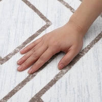 Garvee Rugs Alfombras Geometric Moroccan 8x10 Rug for Living Room Large Rug Modern Boho Area Rug for Bedroom Farmhouse Soft Rug Non-Slip Low Pile Indoor Area Rug for Nursery Dining Room