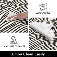 Garvee Modern Black & White 2x6 Entryway Runner, Curve Striped Low Pile Non Slip Washable Rug for Hallway Laundry Bedroom