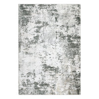 Garvee Abstract Grey-Green 3x5 Living Room Rugs, Modern Washable Bedroom Carpet Distressed Rug Contemporary Colorful Rugs for Office Vintage Rug Low Pile Area Rugs Indoor Floor Cover