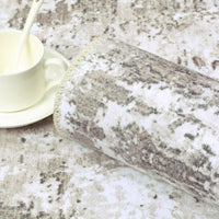 Garvee Abstract Taupe 5x7 Machine Washable Modern Rug Distressed Floor Mat Indoor Soft Floor Cover Low Pile Living Room Rug Non-Shedding Foldable Washable Throw Carpet Non Slip Bedroom Thin Rug Taupe