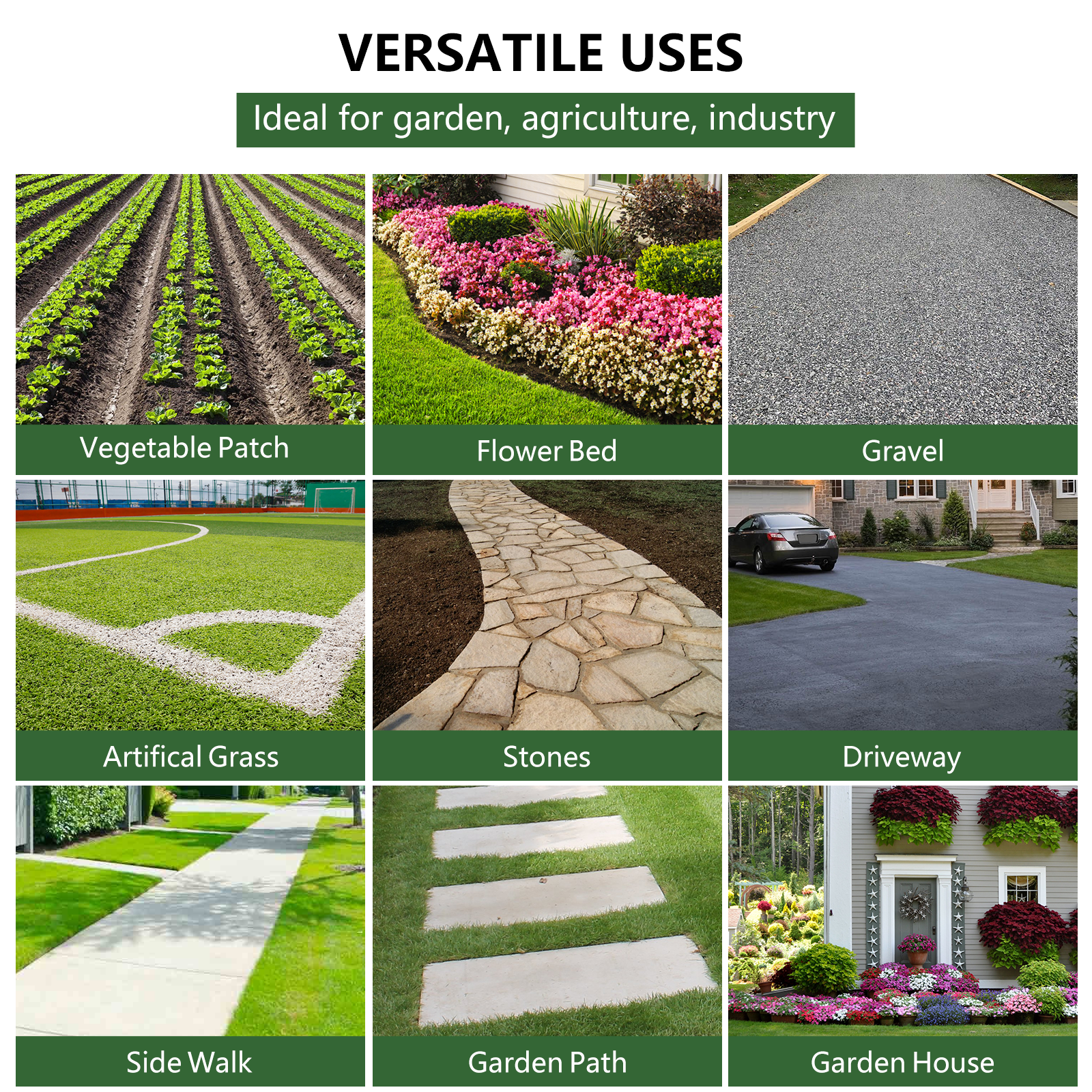 Garvee 5.8oz Premium Weed Barrier Fabric - 4ft x 300ft Landscape & Garden Mat for Effective Weed Control