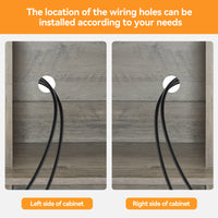 Garvee 70'' Wine Coffee Bar Cabinet with Storage Hutch, Tall Kitchen Pantry Liquor Cabinet with Sliding Barn Doors, Bottle Glasses Rack, Farmhouse Buffet for Home Dining Room, Gray