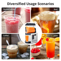 Garvee 12L/3.2 Gal Commercial Slushy Machine Frozen Drink Margarita Machine Smoothie Self-Cleaning for Snow Melts Home Coffee Shops Restaurants