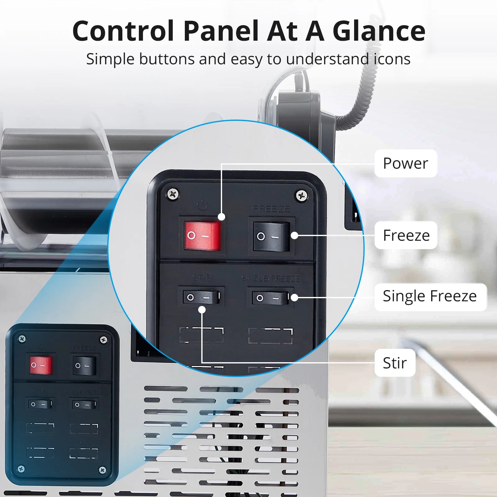 Garvee 12L/3.2 Gal Commercial Slushy Machine Frozen Drink Margarita Machine Smoothie Self-Cleaning for Snow Melts Home Coffee Shops Restaurants