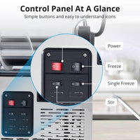 Garvee 12L/3.2 Gal Commercial Slushy Machine Frozen Drink Margarita Machine Smoothie Self-Cleaning for Snow Melts Home Coffee Shops Restaurants