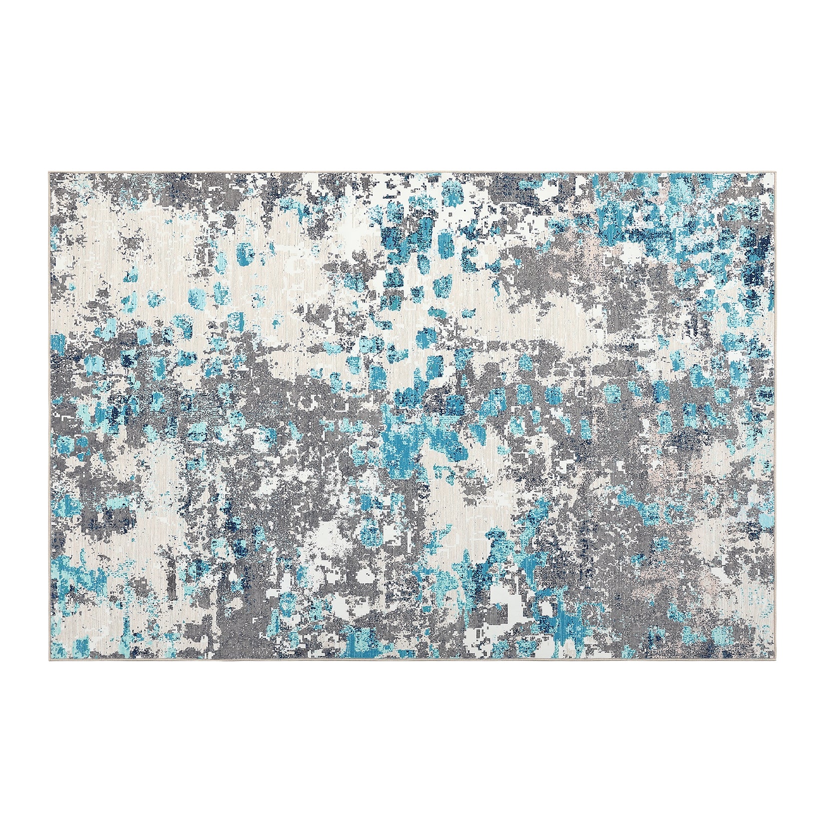 Garvee Small Area Rug 2x3 Boho Chic Abstract Watercolor Design Entryway Rug Machine Washable Rug Non Slip Contemporary Indoor Floor Accent Carpet for Bathroom Doorway