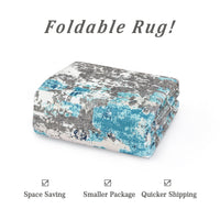 Garvee Small Area Rug 2x3 Boho Chic Abstract Watercolor Design Entryway Rug Machine Washable Rug Non Slip Contemporary Indoor Floor Accent Carpet for Bathroom Doorway