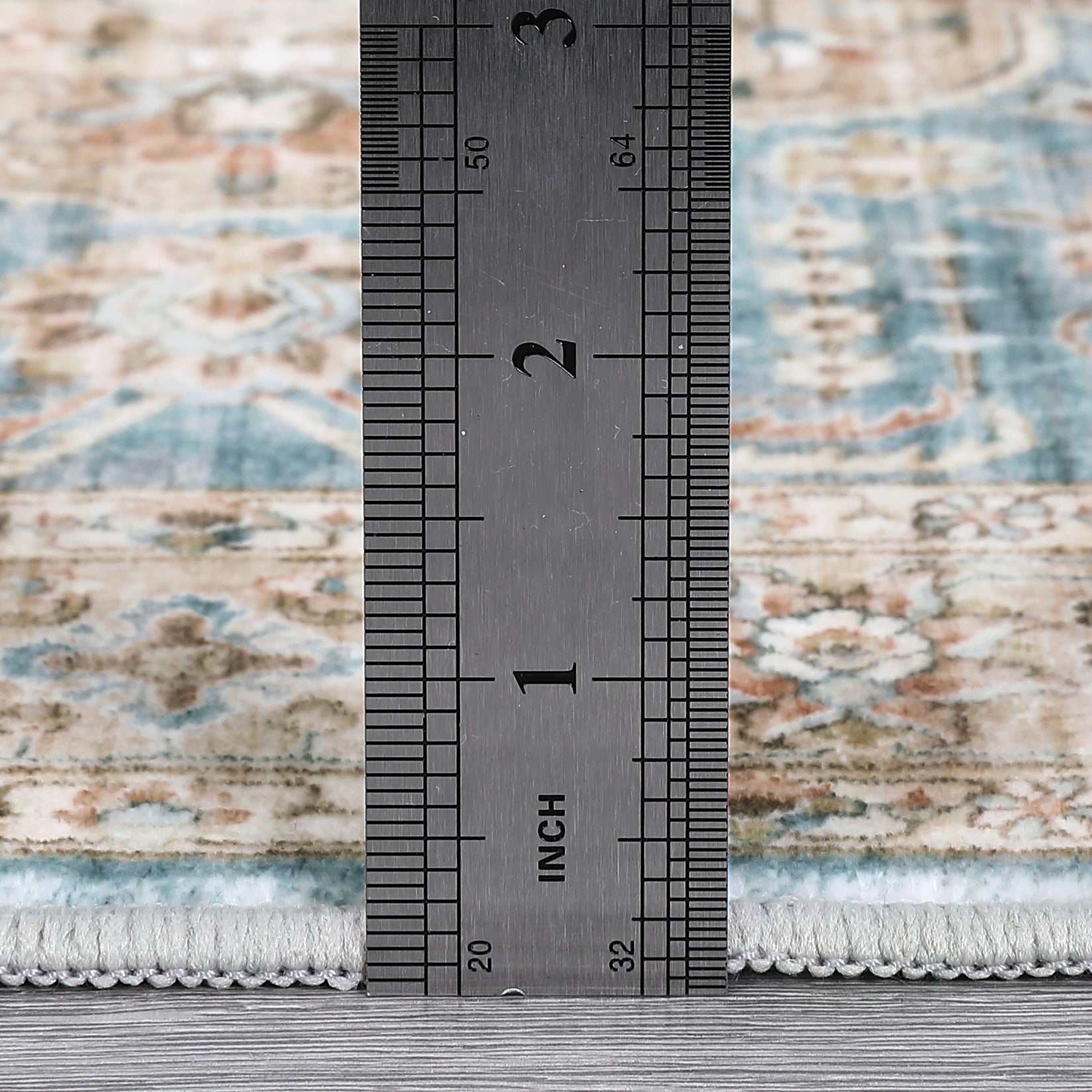 Garvee Area Rug Living Room Rug 10x13 Washable Rug Non Slip Backing Vintage Rug Soft Indoor Distressed Carpet Oriental Aesthetic Throw Carpet Foldable Thin Rug for Bedroom Nursery Dorm Office Blue