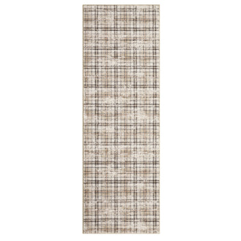 Garvee Washable Runner Rug 2x10 - Non Slip, Stain Resistant - Pearl Velvet Soft, Tartan Plaid - Machine Washable, Durable - Kitchen, Bedroom, Entryway