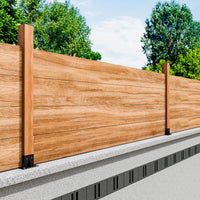 Garvee 4"x 4" (Inner 3.6"x3.6") Post Brackets, 4PC Heavy Duty Steel Post Base Supports for Outdoor Fence, Mailbox, Pergola Bracket Fence Kit, Black