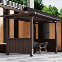 Garvee 4"x 4" (Inner 3.6"x3.6") Post Brackets, 4PC Heavy Duty Steel Post Base Supports for Outdoor Fence, Mailbox, Pergola Bracket Fence Kit, Black