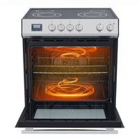 Garvee Front Control Electric Range Oven with 5 Cooktop Elements with 6 Cooking Power Options, Freestanding Oven, 5.0 cu. ft. Capacity Stainless Steel