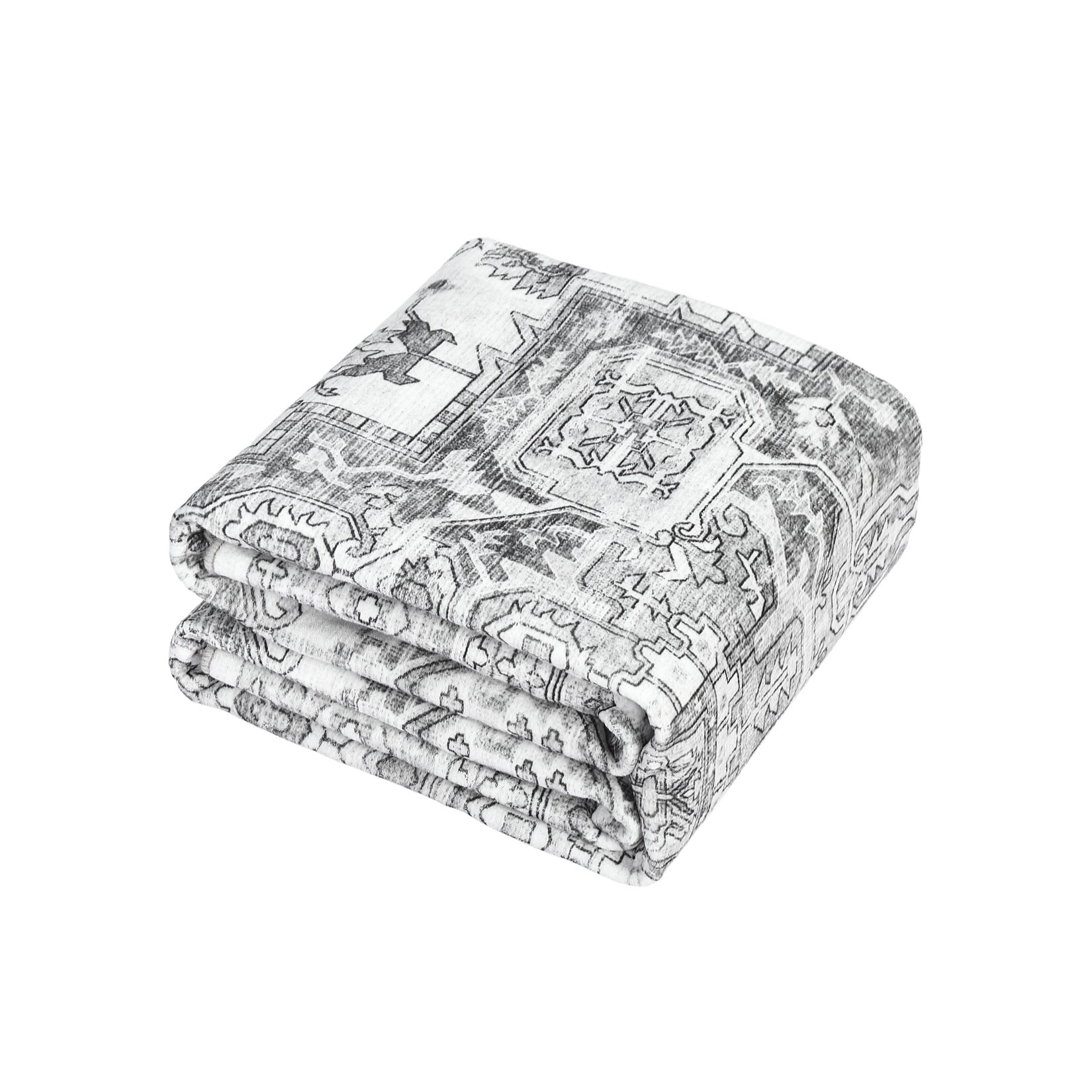 Garvee Area Rug for Living Room, 5x7 Machine Washable Vintage Rug Carpet for Bedroom Dinning Room, Distressed Area Rug Indoor Non Slip No Pile, Grey