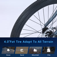 Garvee Electric Cycle for Adults City 26" Electric Bicycle Women, 350W Brushless Motor, 36V/10Ah Removable Battery, Max Speed 20 Miles/Hour, Use LCD Display, Light Blue