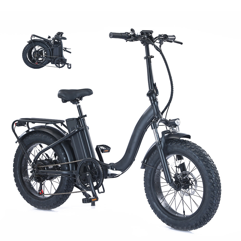 Garvee Folding E-Bike, 500W Brushless Motor, 20" Mountain Bike for Adults, 48V/13Ah Removable Battery, Max Speed 28 Miles/Hour, Use LCD Display, 4 Modes