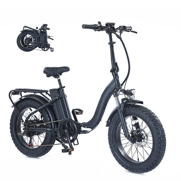 Garvee Folding E-Bike, 500W Brushless Motor, 20" Mountain Bike for Adults, 48V/13Ah Removable Battery, Max Speed 28 Miles/Hour, Use LCD Display, 4 Modes